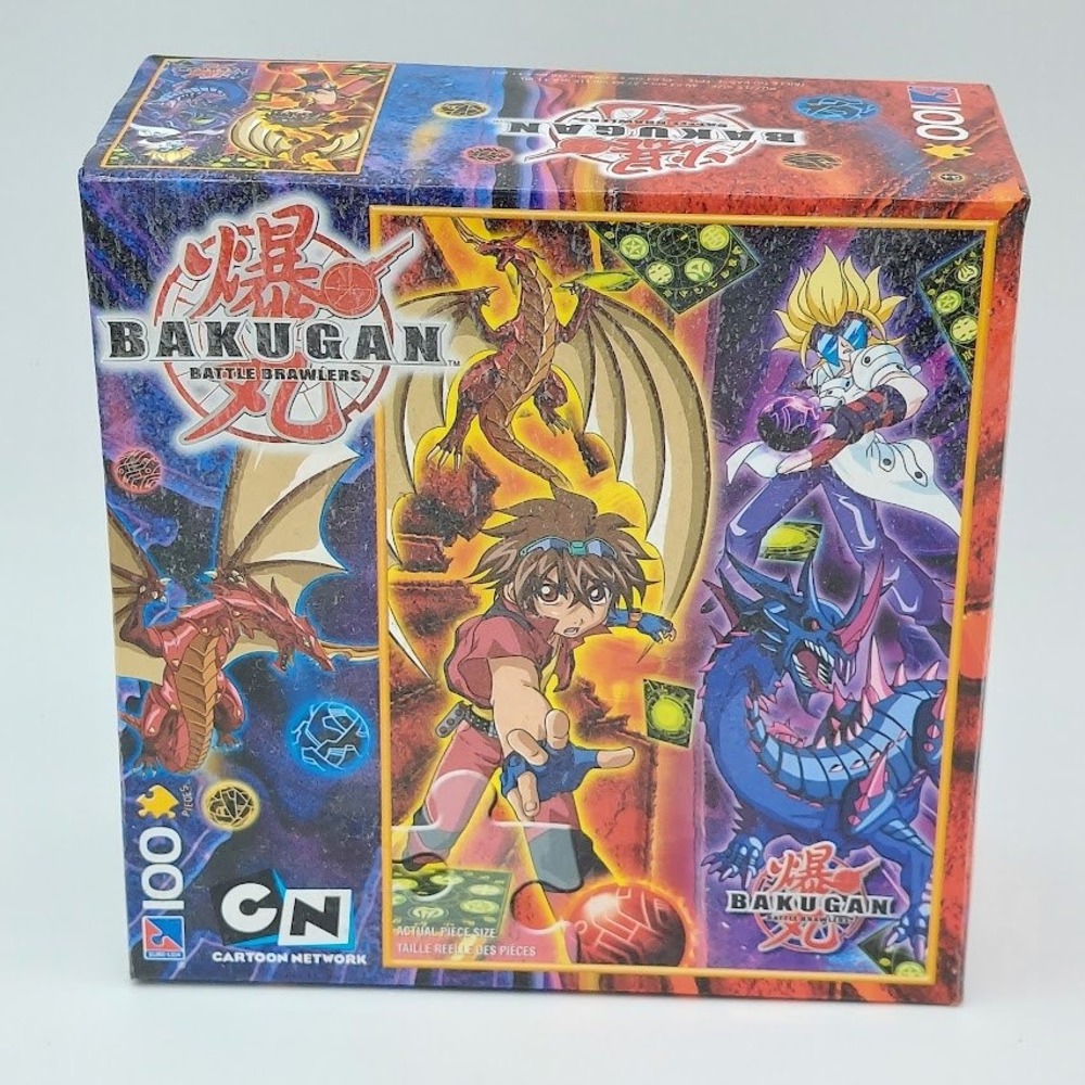 Bakugan Battle Brawlers 100 Piece Puzzle Sure-Lox 2008 Dan Kuso‎ Drago 16x11in